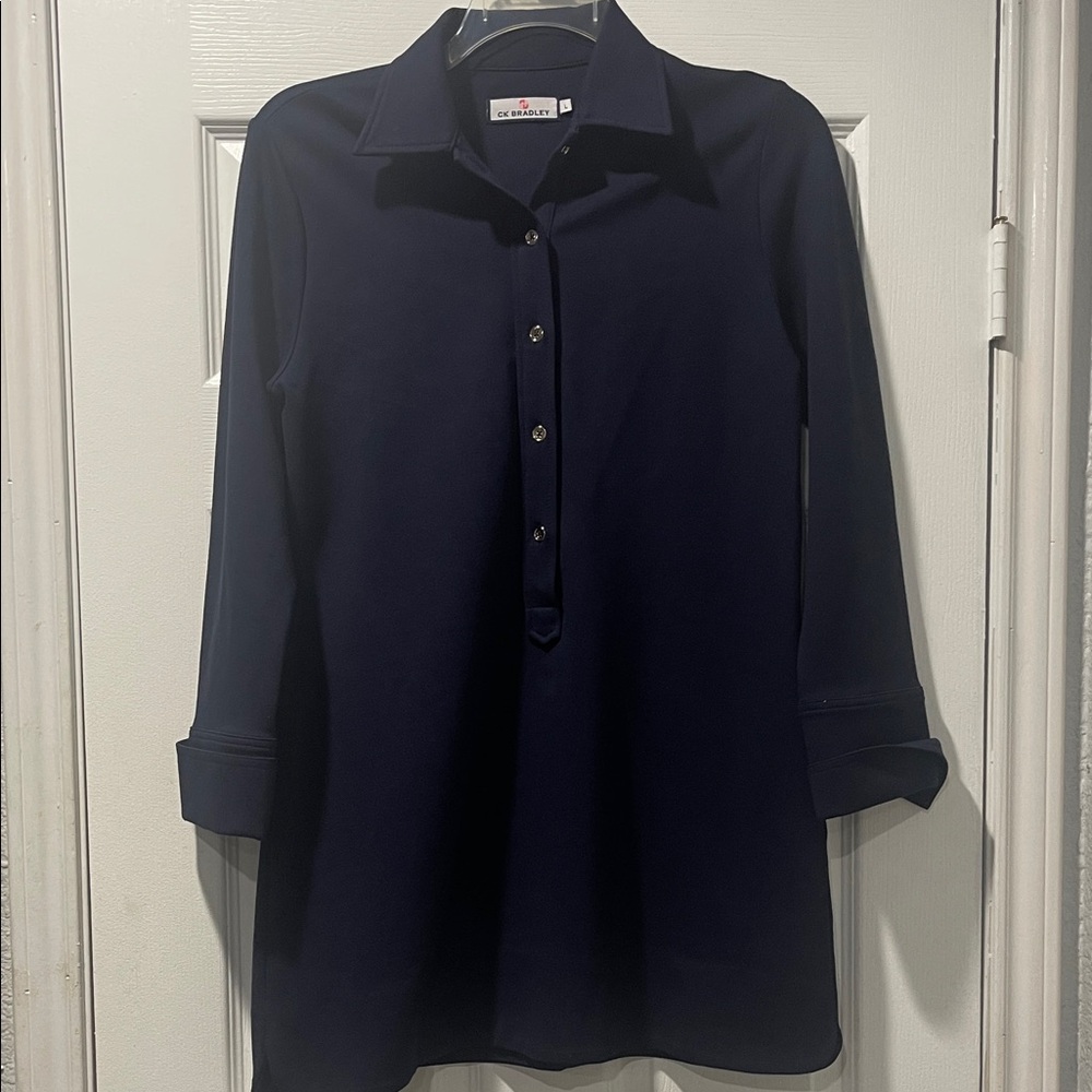 Classic Navy Button-Up Shirt by CK Bradley